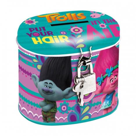 Trolls Oval Metal Money Box with Lock £3.29
